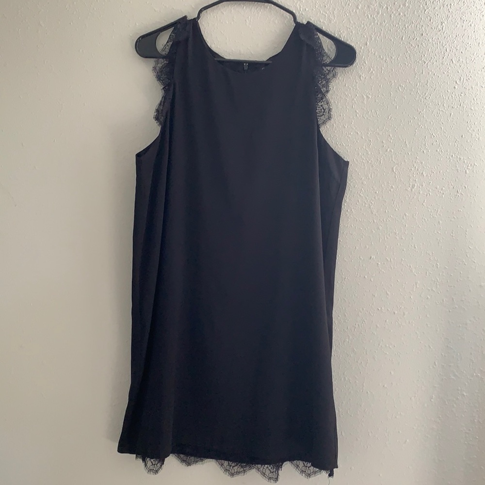 Black Dress w/ Lace Detail